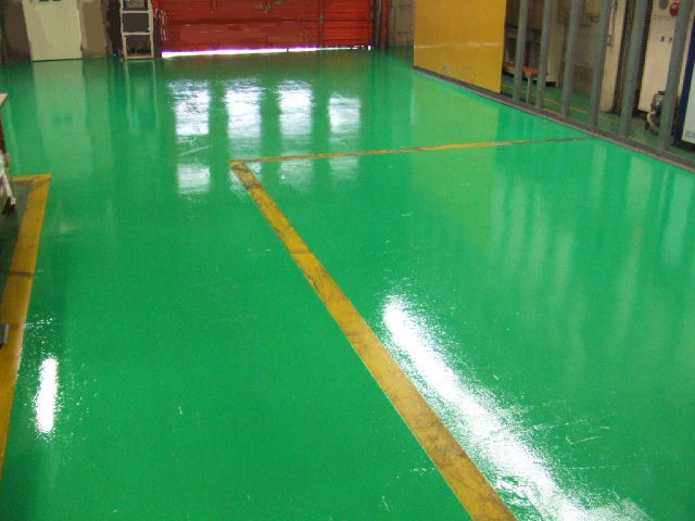 印刷工場　エメラルドグリーン