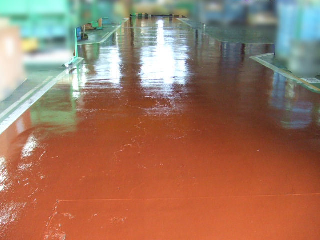 部品製造工場　レッドブラウン