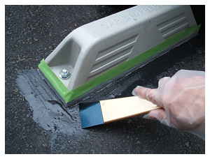 車止め（カーストッパー）の補修や補強にも使用できます