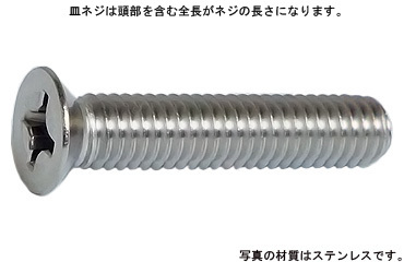 十字穴付（＋）皿小ねじ　小頭（並目