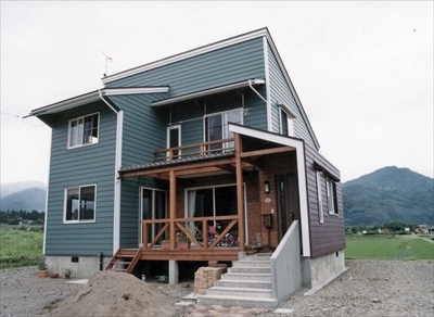 カントリーな外観