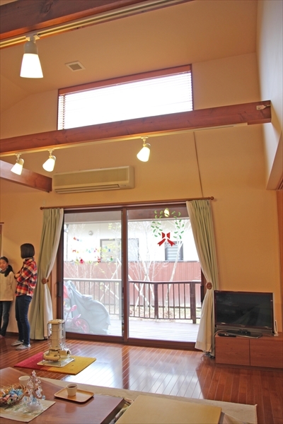 リビングの吹抜け