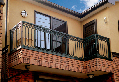 BP08　笠木付バルコニー鋳物グリルH850タイプ