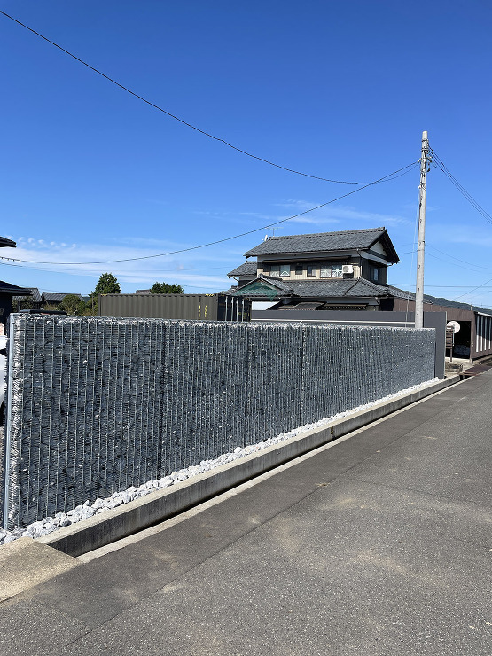 福井県｜フェンスとしてのガビオン活用