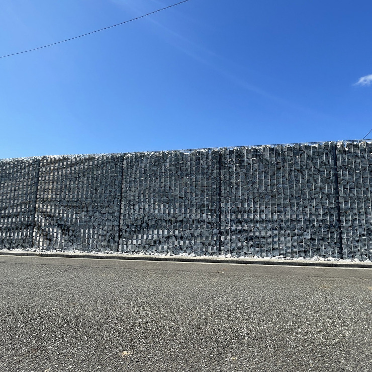 福井県｜フェンスとしてのガビオン活用