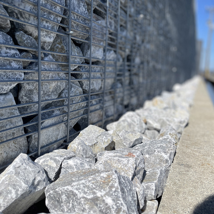 福井県｜フェンスとしてのガビオン活用