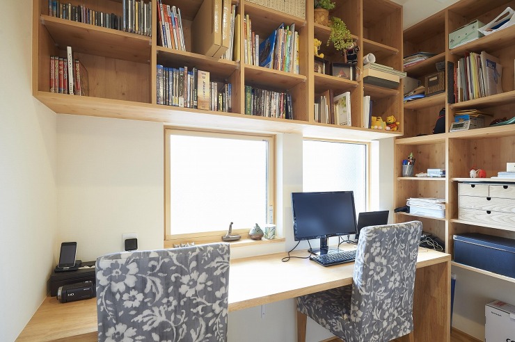 無駄がない書斎スペースの画像