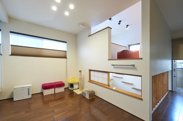 家中にある猫窓からどこにでもアクセスが可能の画像