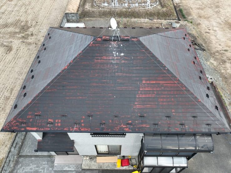 【奥州市】高耐久遮熱塗料を使用し、屋根の艶が蘇りました！