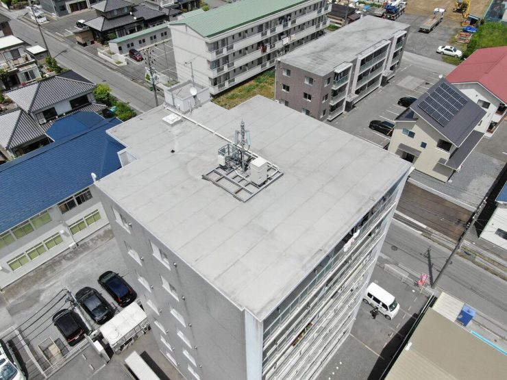【大船渡市】ヒーローマンションの屋上防水とシーリングなどの全面改修工事をしました。