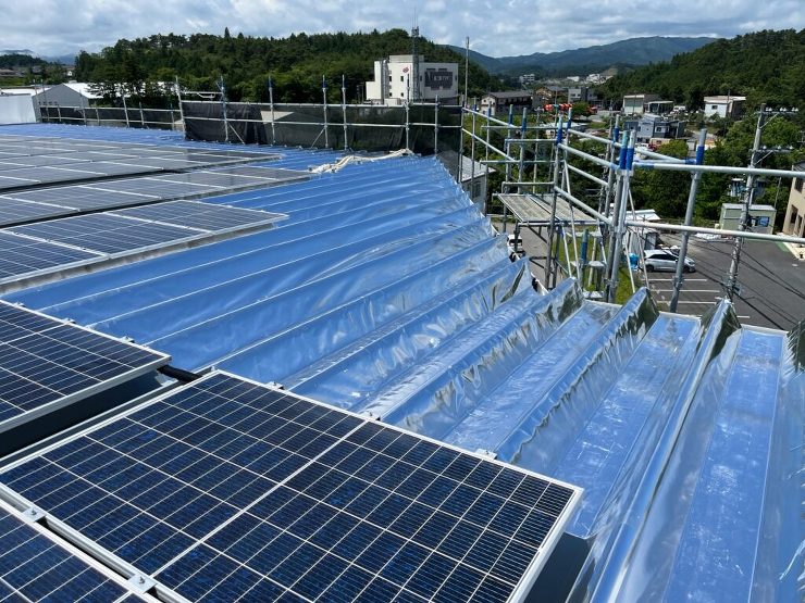 【宮城県】冷凍倉庫をサーモバリアスカイ工法で施工しました。遮熱で保冷効率UPし、電気代が削減できました！