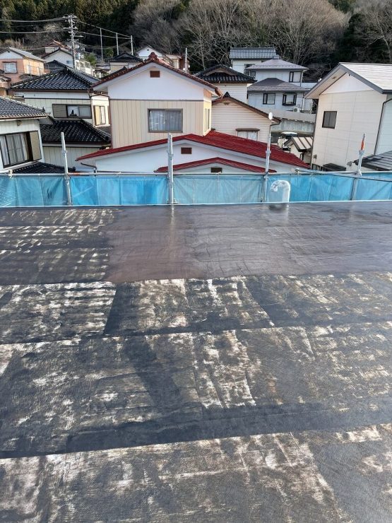 【大船渡市】ヒーローマンションで屋上防水、シーリング打ち替え工事をしました。