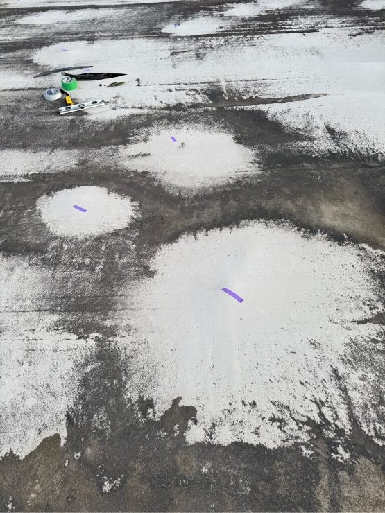 【一関市】東山中学校校舎屋上防水改修工事をしました。雨漏が止まりホッとしています。