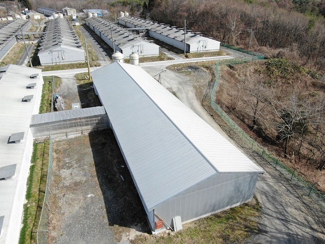 【九戸】豚舎内の温度管理に苦労していましたが、遮熱シート施工後室温が一定になりました！