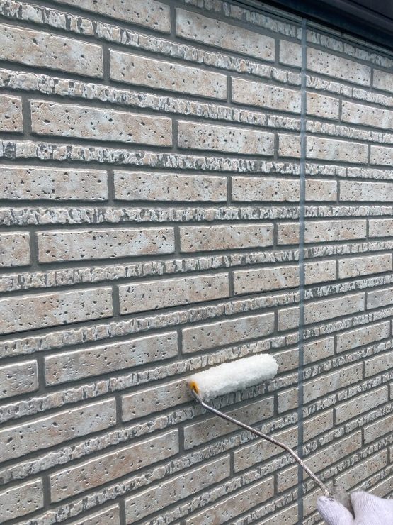 【金ヶ崎町】土屋ホームのお家、超高耐久の無機塗料で塗装しました。多彩色外壁はクリヤー仕上げを施しました。