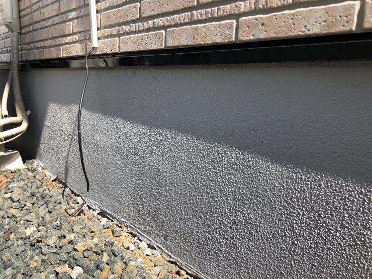 【金ヶ崎町】土屋ホームのお家、超高耐久の無機塗料で塗装しました。多彩色外壁はクリヤー仕上げを施しました。