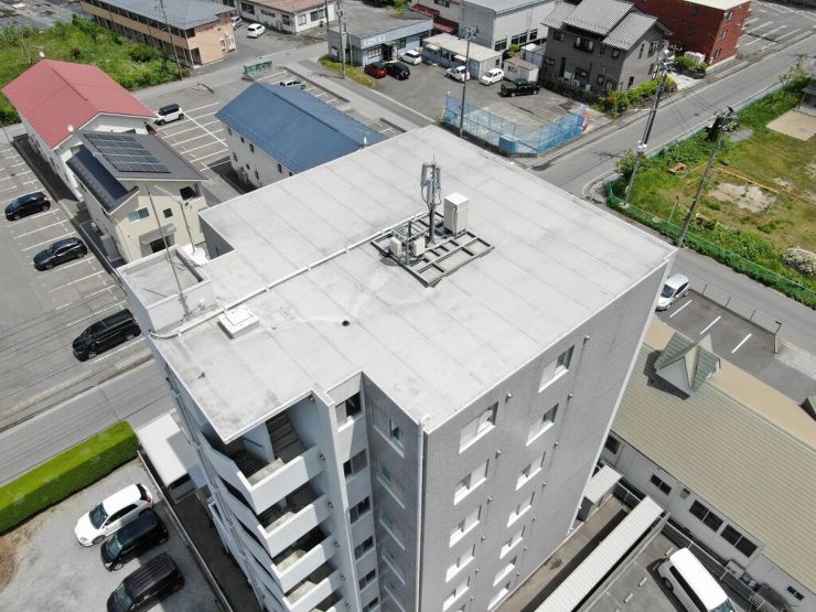 【大船渡市】ヒーローマンションの屋上防水とシーリングなどの全面改修工事をしました。