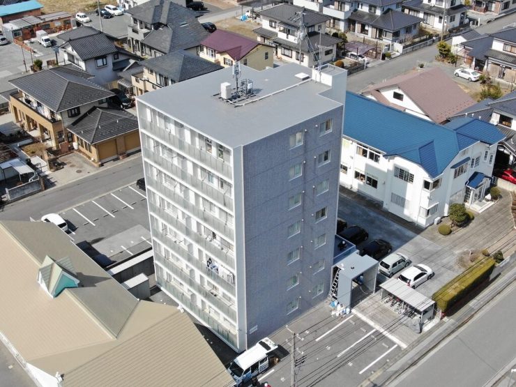 【大船渡市】ヒーローマンションの屋上防水とシーリングなどの全面改修工事をしました。