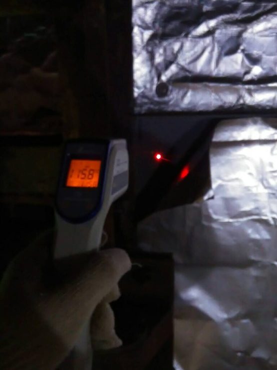 【釜石市】サーモバリア施工で炉の表面温度が100℃以上下がりました！