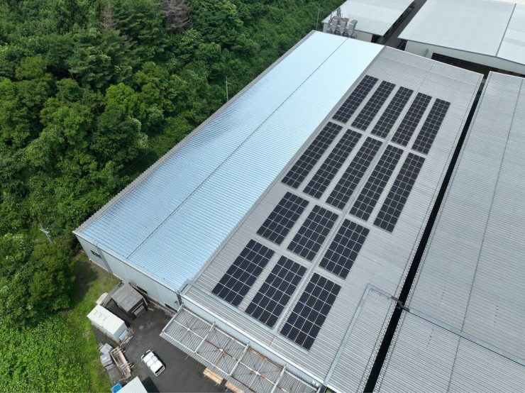 【奥州市】プレカット工場の暑さ対策にサーモバリアスカイ工法を施工しました。