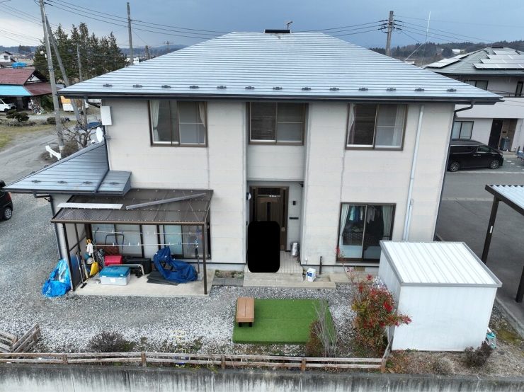 【奥州市】屋根カバー工法、外壁塗装をお願いしました。屋根材の天然石の質感が気に入っています！