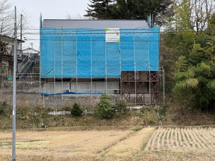 【一関市】青葉建設のお家で屋根・外壁塗装工事をしました。