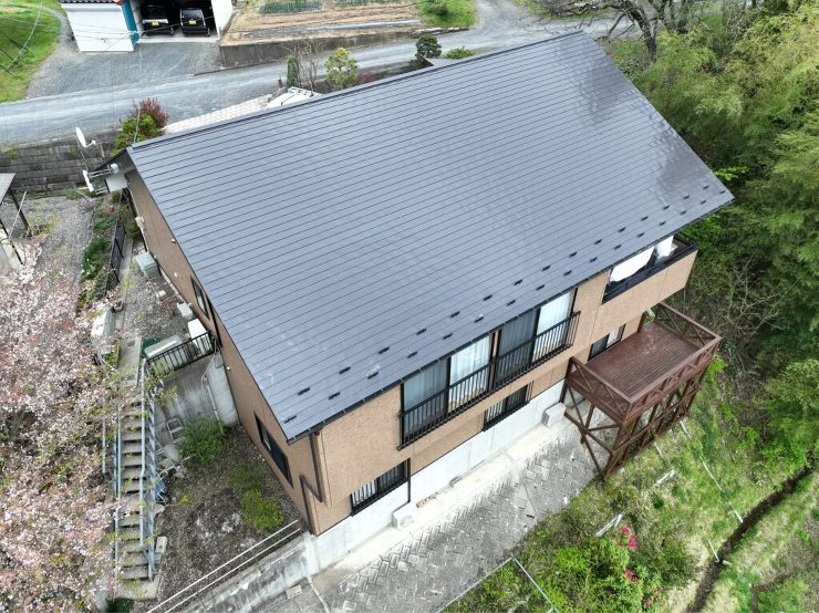 【一関市】青葉建設のお家で屋根・外壁塗装工事をしました。