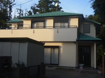 大網白里町　Ｍ様　外壁塗装　屋根ガルバ重ね葺き