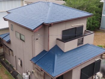 東金市上谷 屋根塗装工事 A様邸　訪問販売業者からの「屋根が浮いている」という指摘をきっかけにご縁をいただきました