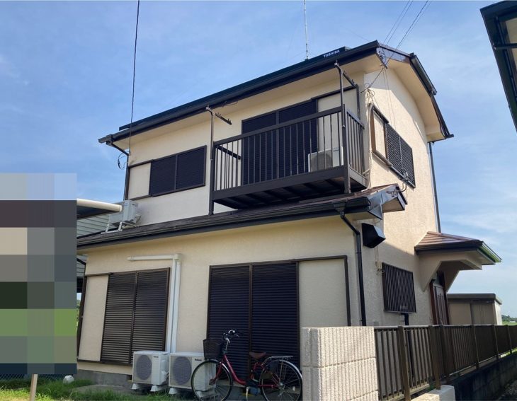   東金市　薄島　S様邸*本当に良い塗料【ボンフロン】 　外壁塗装　屋根塗装　破風板金巻き工事　雨樋全交換　施工事例　