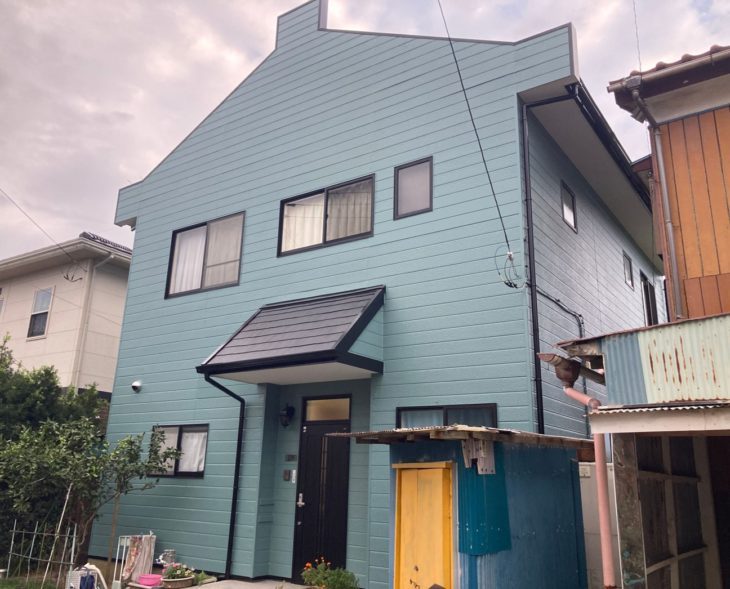   *東金市　M様邸　外壁塗装　屋根塗装　施工事例　ブルーグリーン系
