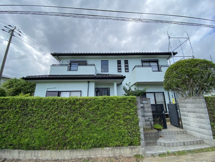   東金市 O様邸『よく東金で足場の看板も見るし、こうちゃんだったら安心だ』地元施工の安心 外壁塗装・防水工事