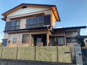 千葉市　K様邸　外壁塗装　軒天一部張替え　漆喰壁補修　施工事例