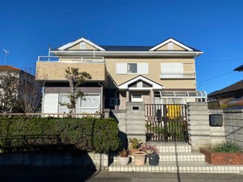 東金市　N様邸　外壁塗装をお願いしたら補修もしてもらい雨樋のつまりも門塀もすべてがきれいになり「こうちゃんペイント」にお願いして本当に良かったです。