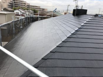 *東金市　N様邸　スレート瓦　屋根塗装工事　天窓トップライト　シール打ち工事