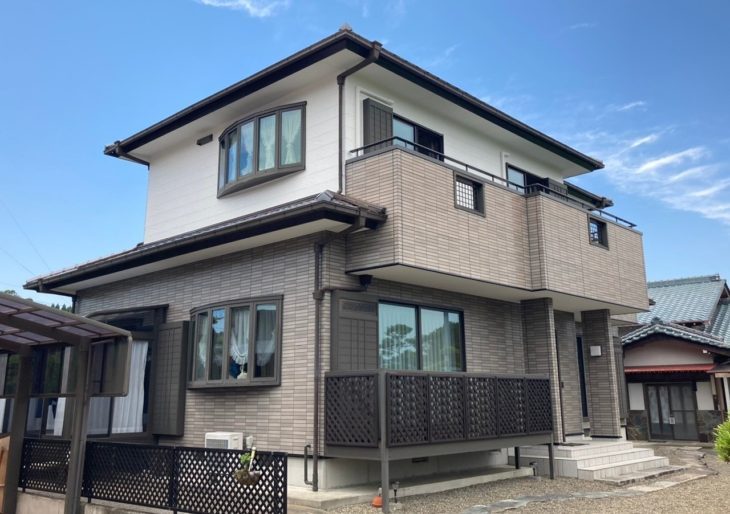   *茂原市　I様邸　外壁塗装　ベランダ防水　フッ素塗料　施工事例