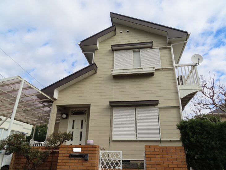   東金市 外壁塗装 屋根塗装 W様邸　「剥がれのない塗装」長く綺麗な外壁を保つ秘訣は塗料選定と施工方法です。