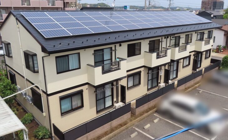   東金市のアパート塗装お任せください　B棟　外壁塗装　屋根塗装工事　賃貸の塗装 アパ―トビルマンションまでお任せください
