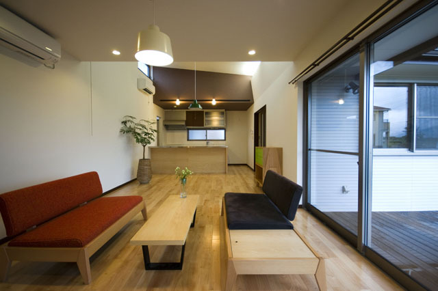 繋がる平屋の家｜プラスディー設計室