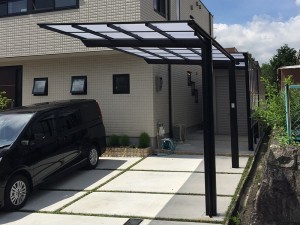 敷地に合わせた大容量倉庫　大津市