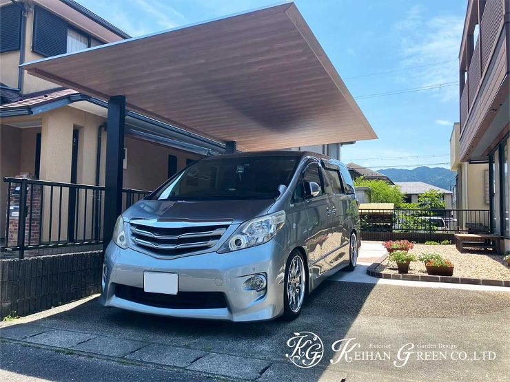 庭と駐車スペースを見直して、暮らしにフィットする外構へ　甲賀市