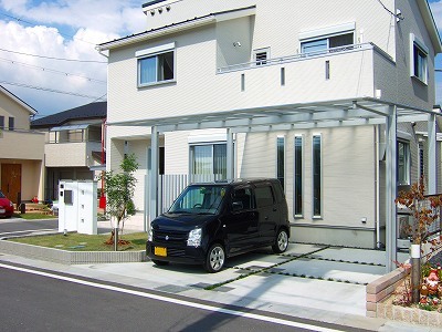 ケヤキがある庭