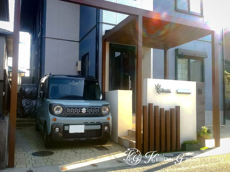 大人かわいいナチュラルな玄関まわりへリフォーム　彦根市