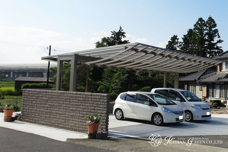 三協アルミ カーポート「エアロシェード」　甲賀市