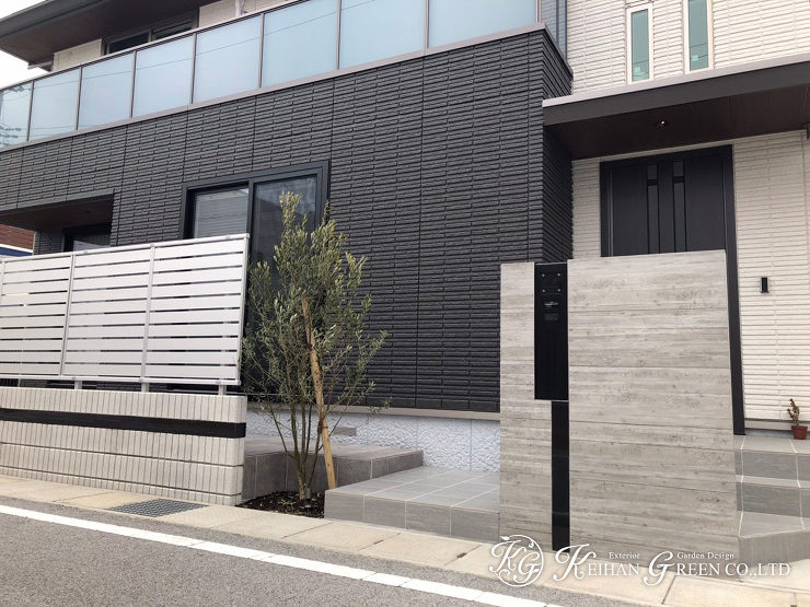 落ち着いた色調で上質なファサードデザイン　彦根市