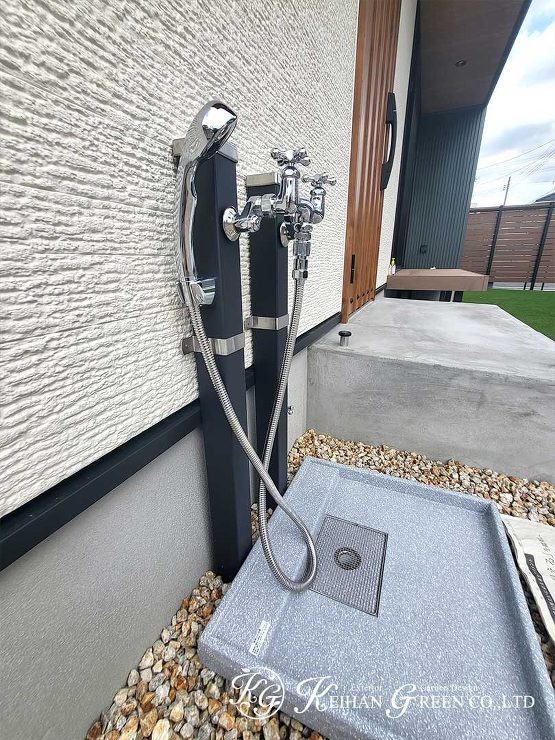 ナチュラルブラウン×グリーンの組み合わせがおしゃれなオープン外構　守山市