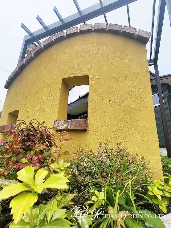 南仏プロバンス風のお庭と外構　大津市