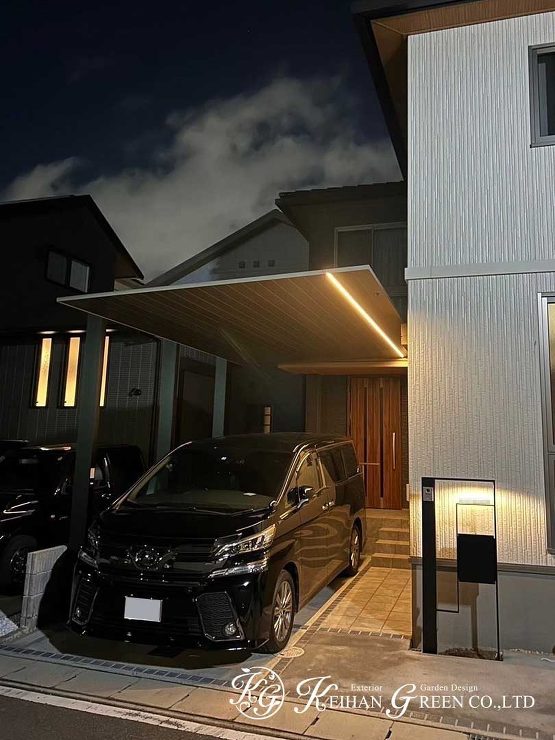 夜の愛車を美しくライトアップ　京都市