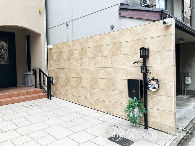 古い既存壁が上品で美しい壁に大変身！　京都市