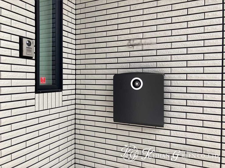 無駄のないスタイリッシュな平屋建ての外構　草津市